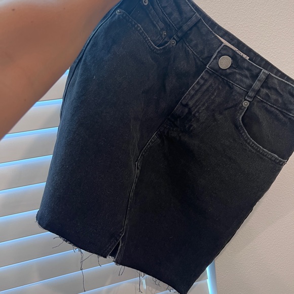ASOS Faded Black Denim Mini Skirt - Picture 5 of 5